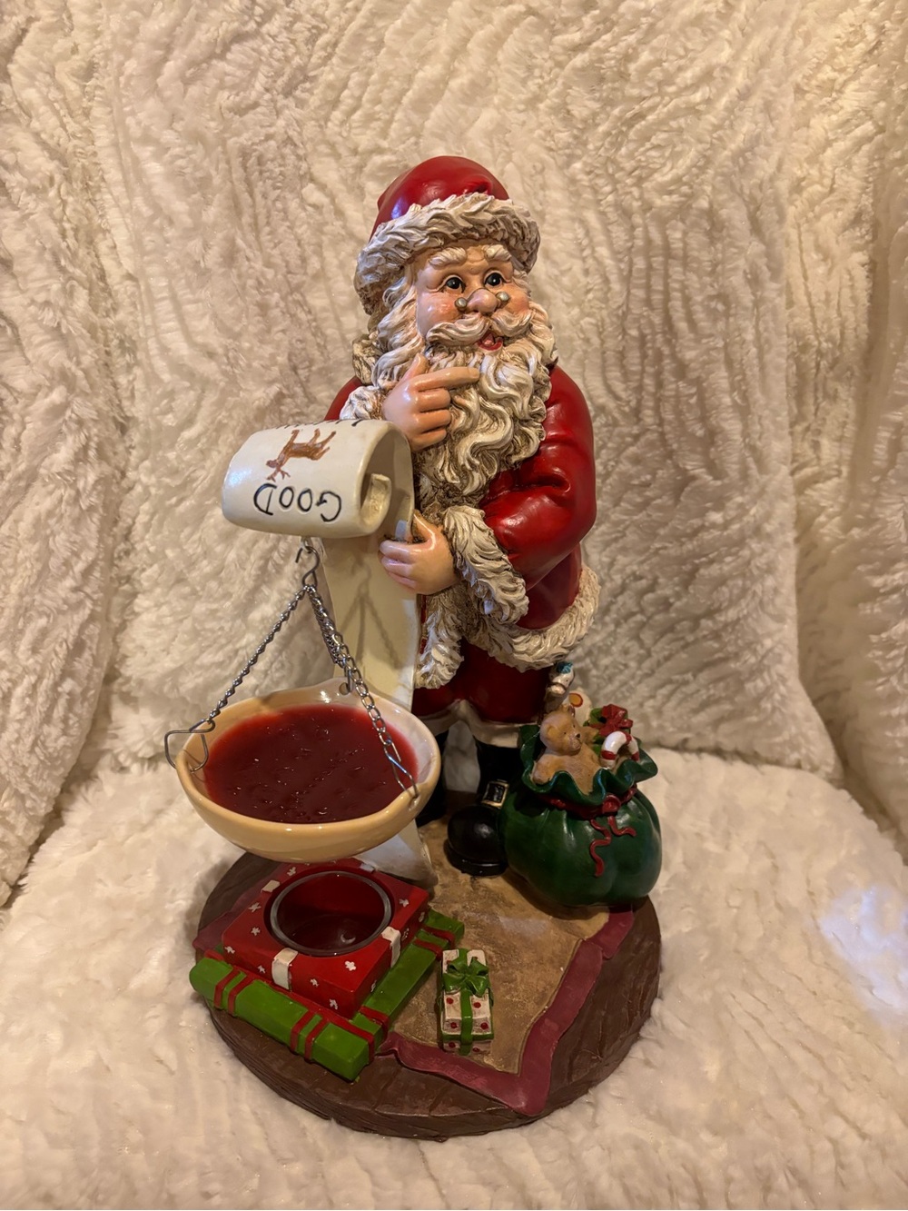 Santa wax melt votive decoration